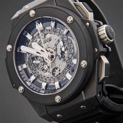 hublot king power unico black magic review|Hublot king all black review.